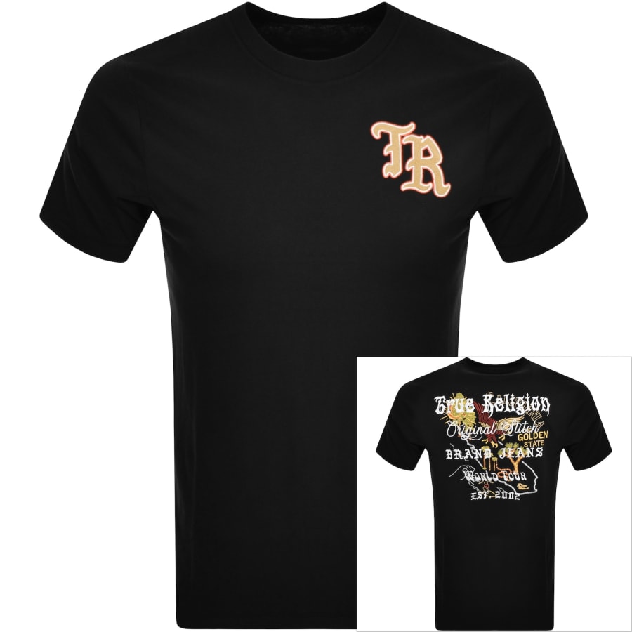 True religion black and gold sweatshirt sale